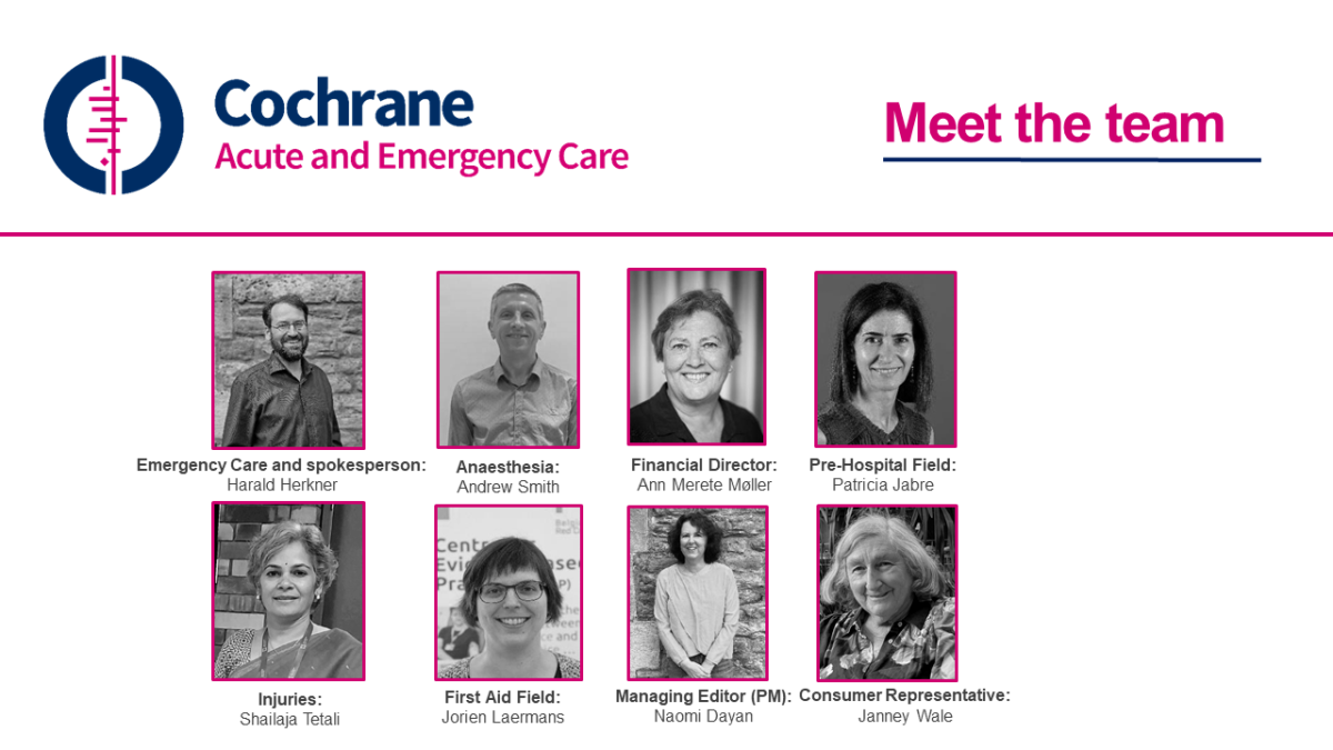 The Cochrane Acute and Emergency Care's team