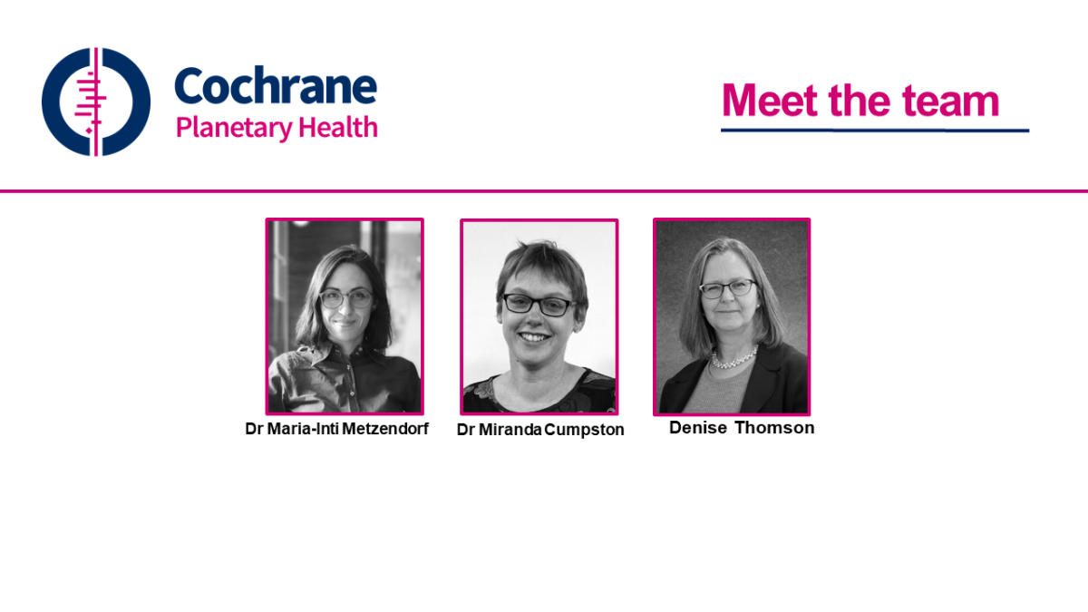 Cochrane Planetary Health's team