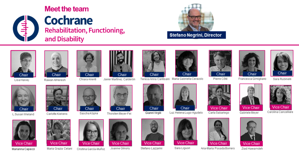 Cochrane Rehabilitation, Functioning, and Disability's team