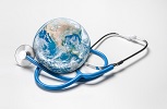 A globe and a stethoscope