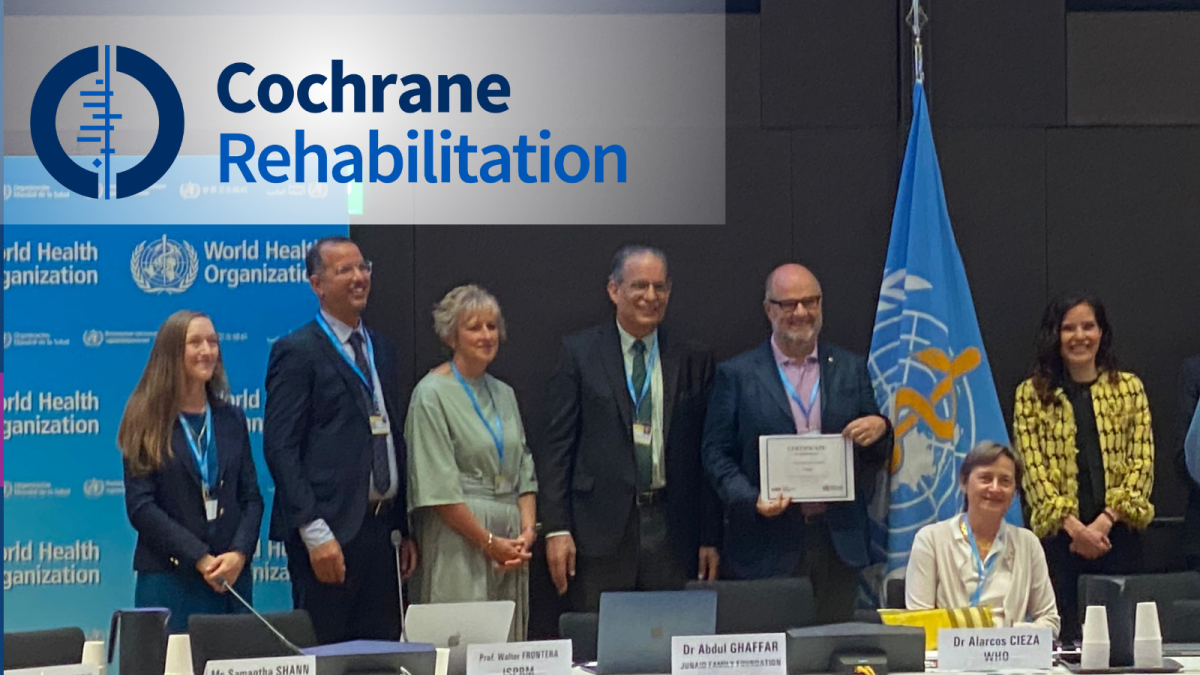 Cochrane Rehab at the WHO